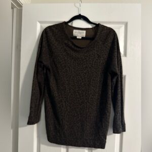 OBEY leopard print sweater size medium